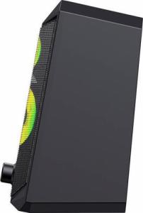 Głośniki komputerowe Havit SK202 2.0 RGB (czarne) 3