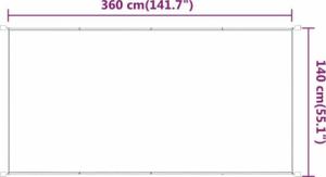 vidaXL vidaXL Markiza pionowa, jasnozielona, 140x360 cm, tkanina Oxford 4