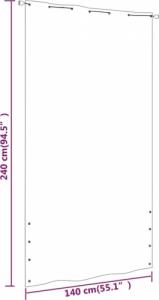 vidaXL Parawan balkonowy, niebieski, 140x240 cm, tkanina Oxford 5
