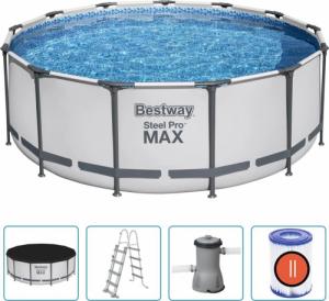 Bestway Basen ogrodowy Steel Pro MAX z akcesoriami, okrągły, 396x122cm 1