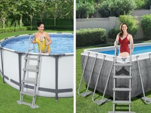 Bestway Bestway Bezpieczna DRABINKA do basenu 122cm 58331 3