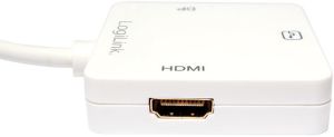 Adapter AV LogiLink DisplayPort Mini - DisplayPort - HDMI - DVI-I biały (CV0045A) 3
