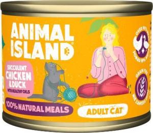 Animal Island Animal Island Kurczak Kaczka mokra karma kot 200g 1