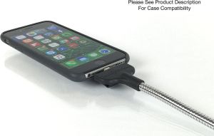 Kabel USB Fuse Chicken Bobine Auto, stalowy kabel Lightning z funkcją uchwytu samochodowego 1m 3