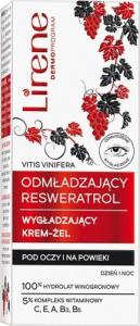 Lirene LIRENE_Odmładzający Resweratrol krem-żel wygładzająco-rozświetlający pod oczy i na powieki na dzień i na noc 20ml 1