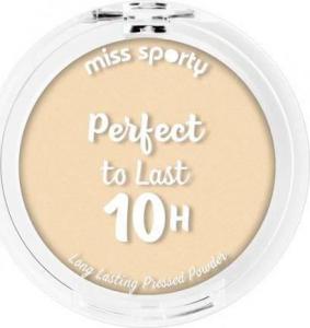 Miss Sporty MISS SPORTY_Perfect To Last 10h długotrwały puder w kamieniu 010 Porcelain 9g 1