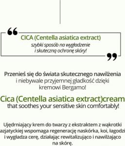 Bergamo Essential Intensive Cream ujędrniający krem do twarzy Cica 50g 5