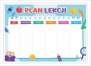 LearnHow Plan lekcji A5 Kotek - niebieski 5szt 1