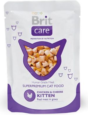 Brit Care Cat Chicken & Cheese KITTEN Pouch 80g 1
