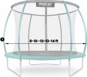 Neo-Sport Słupek dolny do trampoliny typu C 8-14 ft zielony Neo-Sport 3