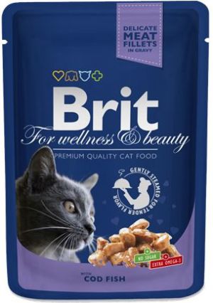 Brit Premium Cat Pouches with Cod Fish 100g 1