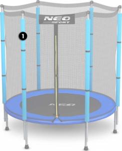 Neo-Sport Słupek górny do trampoliny z siatką zewnętrzną 4,5 ft niebieski Neo-Sport 2
