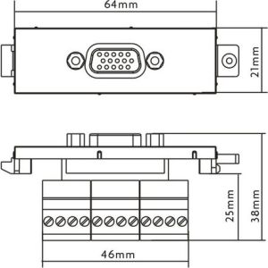 Vision Moduł VGA żeński (3446584) 3
