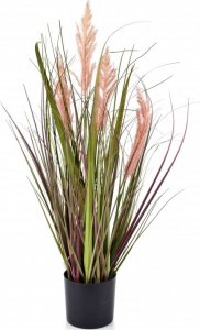 Mondex Kwiat Sztuczny Trawa Różowa W Doniczce H75cm 1