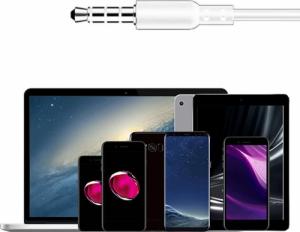 Słuchawki Alogy Alogy Kabel Lightning do AUX mini jack 3.5mm 100cm Czarny uniwersalny 5