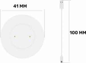 Alogy Alogy Ładowarka do zegarka stacja dokująca do Huawei Watch GT / GT2 Biała uniwersalny 6