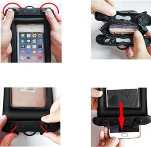 Alogy Etui na telefon wodoodporne IPX8 6.5" Czarne 6