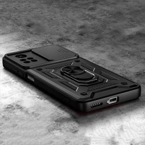 Alogy Alogy Etui na telefon Camshield Stand Ring z osłonką na aparat do Xiaomi Poco X4 Pro 5G uniwersalny 3