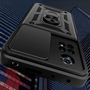 Alogy Alogy Etui na telefon Camshield Stand Ring z osłonką na aparat do Xiaomi Poco X4 Pro 5G uniwersalny 6