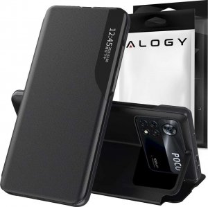 Alogy Alogy Etui na telefon z klapką portfel skórzany Smart View Cover do Xiaomi Redmi Note 10 Pro uniwersalny 1