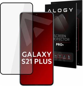 Alogy Alogy Full Glue case friendly Szkło hartowane do etui do Samsung Galaxy S21 Plus Czarne uniwersalny 1