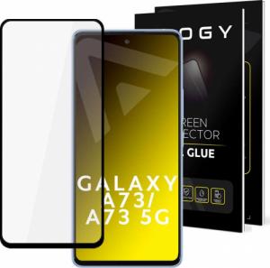 Alogy Alogy Full Glue case friendly Szkło hartowane do etui do Samsung Galaxy A73 / A73 5G Czarne uniwersalny 1
