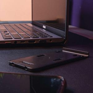 Alogy Alogy regulowany stojak na telefon składana podstawka na biurko Srebrny uniwersalny 5