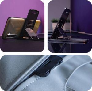 Alogy Alogy regulowany stojak na telefon składana podstawka na biurko Srebrny uniwersalny 9