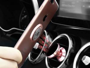 Alogy Alogy Ring Holder Uchwyt na palec stojak do telefonu Różowy uniwersalny 4