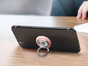 Alogy Alogy Ring Holder Uchwyt na palec stojak do telefonu Różowy uniwersalny 5