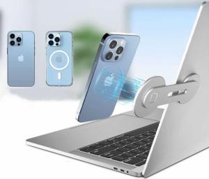 Alogy Alogy Magnetyczny uchwyt na telefon do Magsafe do Apple iPhone 12/ 13 Srebrny uniwersalny 6