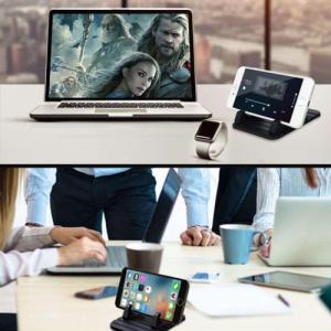 Alogy Uchwyt na telefon do samochodu antypoślizgowy Silikon GPS na deskę rozdzielczą Czarny uniwersalny 4