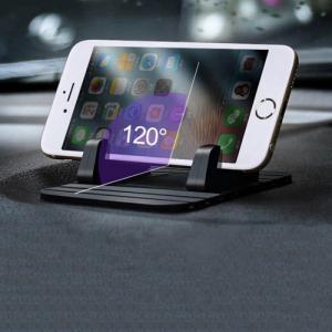 Alogy Uchwyt na telefon do samochodu antypoślizgowy Silikon GPS na deskę rozdzielczą Czarny uniwersalny 5