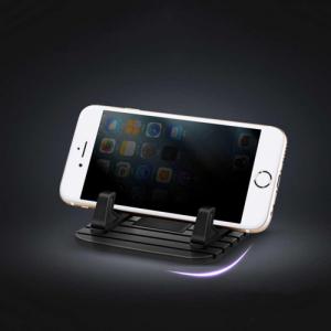 Alogy Uchwyt na telefon do samochodu antypoślizgowy Silikon GPS na deskę rozdzielczą Czarny uniwersalny 6