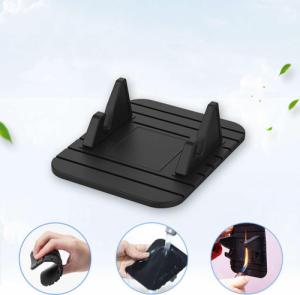 Alogy Uchwyt na telefon do samochodu antypoślizgowy Silikon GPS na deskę rozdzielczą Czarny uniwersalny 9