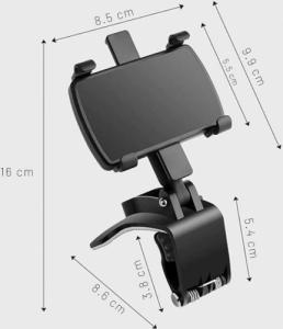 Alogy Alogy Little One Pro Uchwyt samochodowy grawitacyjny do kratki do auta uniwersalny 9