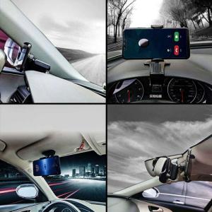 Alogy Alogy 3w1 Uchwyt samochodowy na szybę do kratki na deskę rozdzielczą Czarny uniwersalny 7