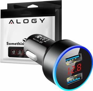 Ładowarka Alogy Alogy Samochodowa ładowarka do auta 4x USB QC 3.0 2.1A Czarna uniwersalny 1