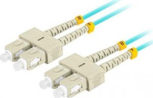 Lanberg PATCHCORD ŚWIATŁOWODOWY MM SC/UPC-SC/UPC DUPLEX 3.0MM OM3 50/125 LSZH 5M AQUA LANBERG 1