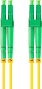 Lanberg PATCHCORD ŚWIATŁOWODOWY SM LC/APC-LC/APC DUPLEX 3.0MM LSZH G657A1 1M ŻÓŁTY LANBERG 2