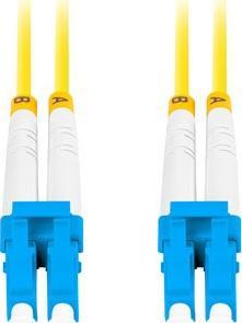 Lanberg PATCHCORD ŚWIATŁOWODOWY SM LC/UPC-LC/UPC DUPLEX 3.0MM LSZH G657A1 1M ŻÓŁTY LANBERG 2