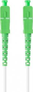 Lanberg PATCHCORD ŚWIATŁOWODOWY SM SC/APC-SC/APC SIMPLEX 3.0MM LSZH G657B3 15M BIAŁY LANBERG 3