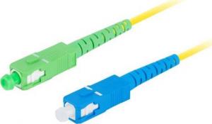 Lanberg PATCHCORD ŚWIATŁOWODOWY SM SC/APC-SC/UPC SIMPLEX 3.0MM LSZH G657A1 2M ŻÓŁTY LANBERG 1