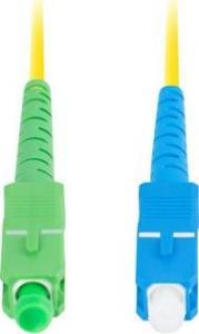 Lanberg PATCHCORD ŚWIATŁOWODOWY SM SC/APC-SC/UPC SIMPLEX 3.0MM LSZH G657A1 3M ŻÓŁTY LANBERG 2