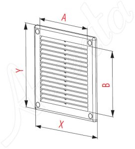AWENTA Kratka wentylacyjna Awenta TRU24 200x300mm TUS. Biała 3