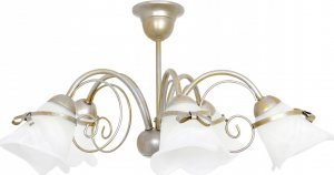 Lampa wisząca Luminex Lampa wisząca zwis Luminex 5x60W E14 złoty 0073 2