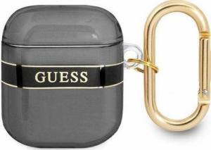 Guess Etui ochronne Strap Collection do AirPods czarne 1