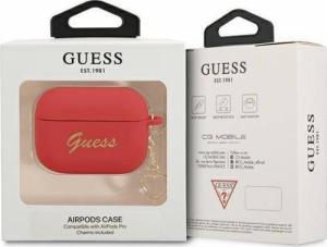Guess Etui ochronne Silicone Charm Heart Collection do AirPods Pro czerwone 2