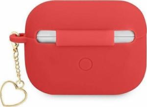 Guess Etui ochronne Silicone Charm Heart Collection do AirPods Pro czerwone 3