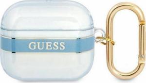 Guess Etui ochronne Strap Collection do AirPods 3 niebieskie 1